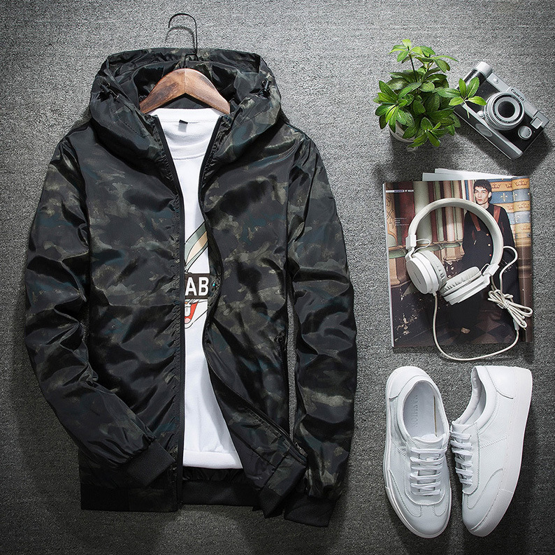 New fashion men designer jacket camouflage youth hooded casual luxury jackets windbreaker mens spring and autumn coat baseball jacket
