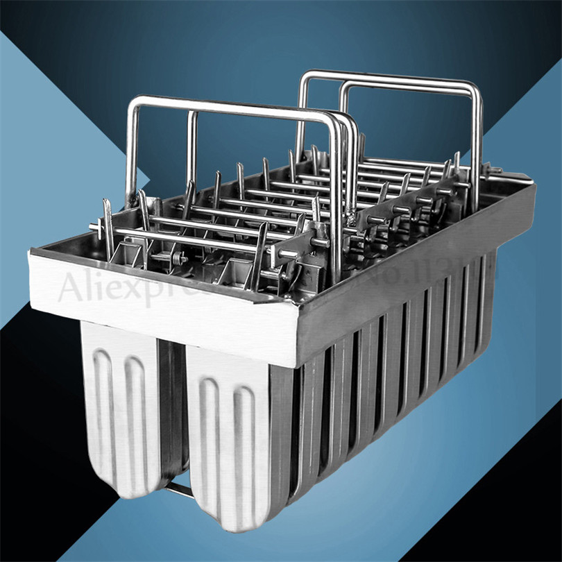 

Commercial DIY Ice Pop Mold Popsicle Moulds 304 Stainless Steel Ice Cream Molds 2*10 20Popsicles Per Batch Brand New
