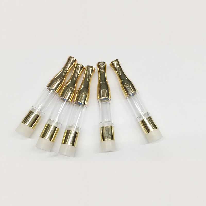 

G2 Gold Cartridge Oil Atomizer 0.5ml Half Gram Empty Disposable Vaporizer Pens 510 Thread E cigarette Tank Foam Tray Vape Cartridges Packaging