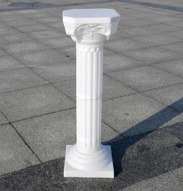 

Upscale Party Decor LED Luminous Plastic Roman Column Wedding Events Welcome Area Decoration Photo Booth Props Supplies 4 Pcs