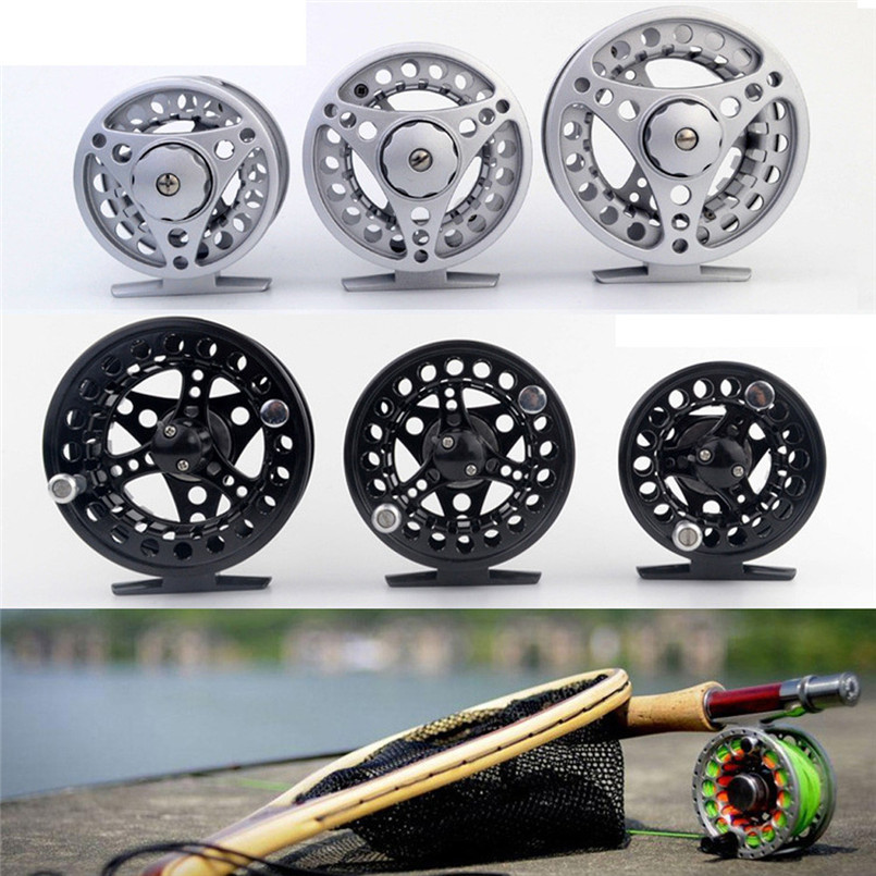 

Fly Fishing Reel 3/4/5/6/7/8 WT Large Arbor Silver/Black Aluminum Fly Fishing Reel A3 Y18100706