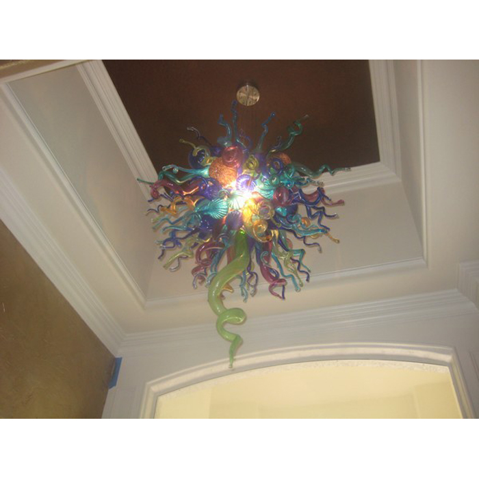 

Chihuly Style Hand Blown Glass Ceiling Chandelier Light Art Decor Modern LED Glass Pendant Lamps for Villa Decor