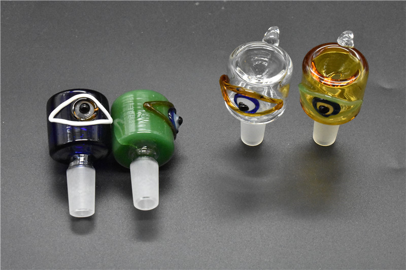 

new arrive glass Shisha Bowl 14mm 18mm male glass bowl for bong new bird Eye style tobacco bowls smoking pipes bowl Piece free shipping