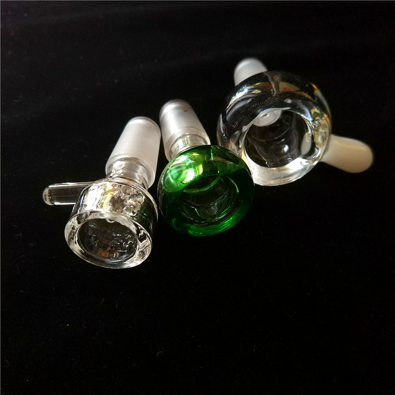 

Thick Glass Bowls Screen 14 mm 18 mm Male Joint glass water bowls dry herb Catcher Holder bowls For Bongs Water Pipes