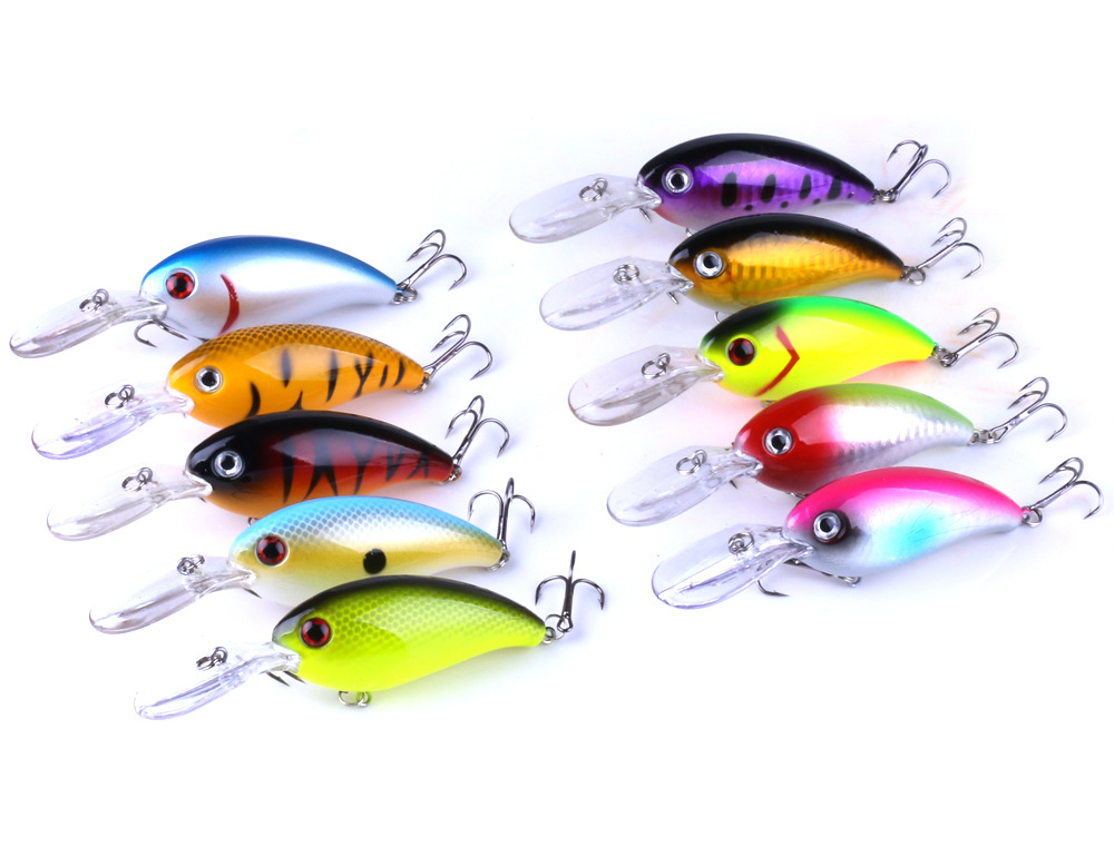 CB031 100PCS big wobbler fishing lure 13.8g 10cm crankbait isca Artificial bait bass pike trolling pesca peche carp fishing tackle-image-414527311