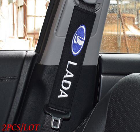 

Car Seat Belt Cover Car Styling Auto Case For Lada Kalina Granta Priora Lada Niva Largus Vaz Samara 2110 Accessories Car-Styling, Black