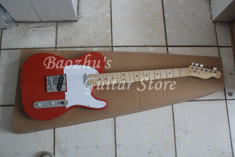 

F Electric Guitar Tangerine top custom Guitar, High quality Accept customization Telecaster