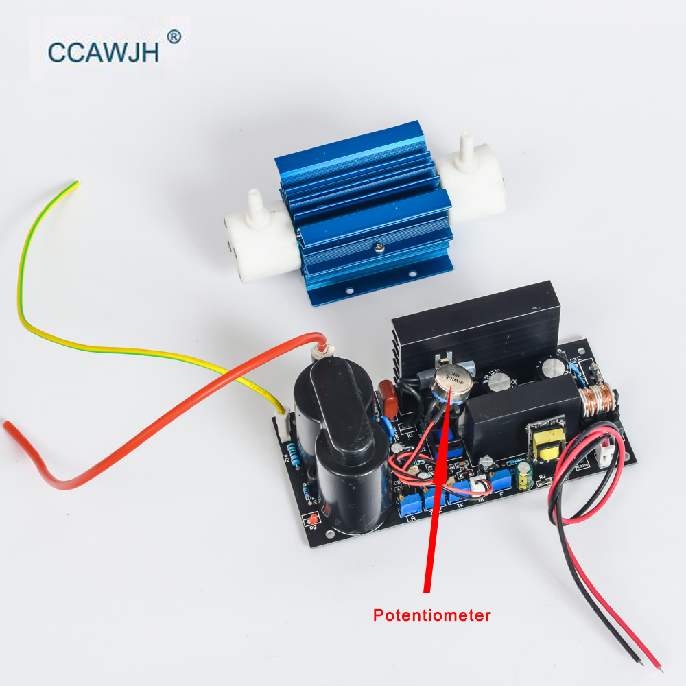

5G Ozone Generator Silica Tube with Potentiometer to Adjust Ozone Output 1-5g For Air And Water Purification Sterilization + FS