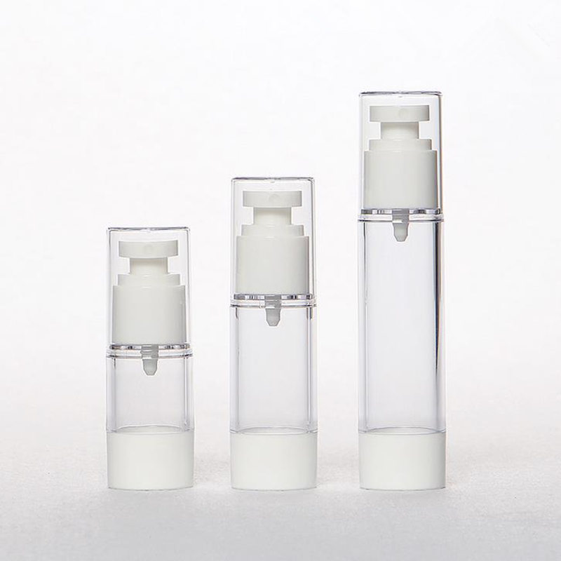 

15ml 30ml 50ml Refillable Empty Airless Vacuum Pump Cream Lotion Bottle White Spray Bottle,Empty Cosmetic Perfume Container