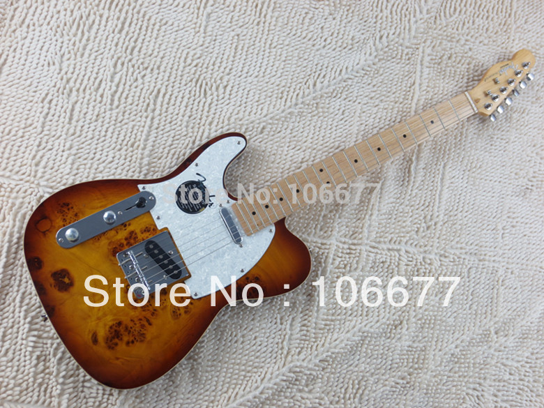 Free Shipping !! Left Handed F Telecaster Custom Shop CS Color White Pearl Pickguard Electric Guitar Silvery Hardware-image-424711004