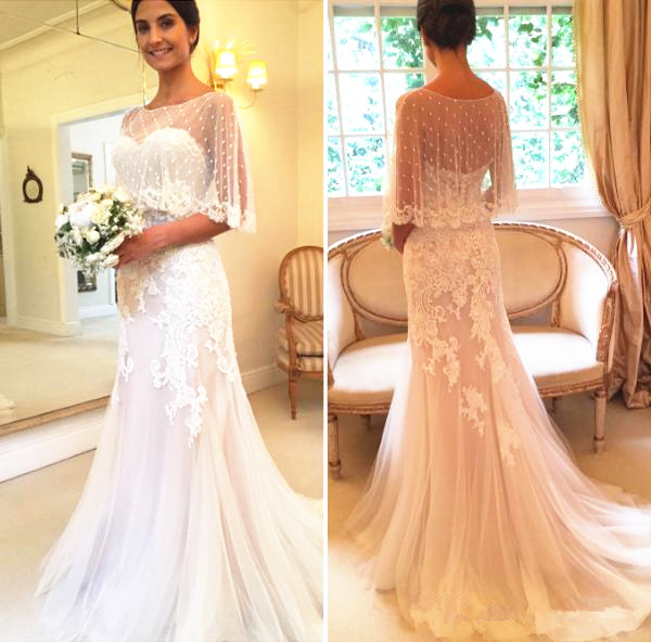 tulle shawl wedding