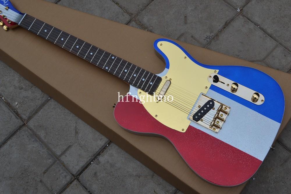 

OEM Factory Quality TL-2015 Hot sell China - multicolor rosewood fretboard with golden hardwar electric guitar free shipping