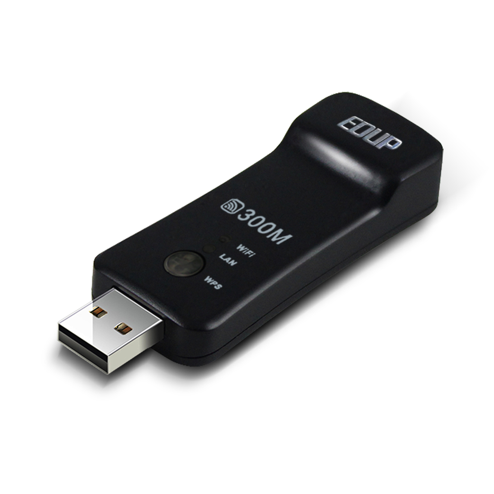 

EDUP 300Mbps Smart TV WiFi Adapter USB Universal Wireless TV Network Card USB WiFi Repeater for Smart TV/player/TV Box with LAN