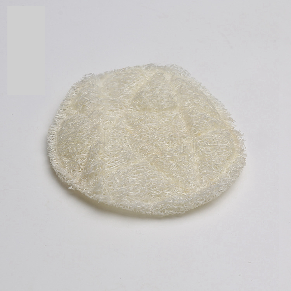 6*6cm Roud Natural Face Loofah Pad Luffa Makeup Remove Sponge Loofa