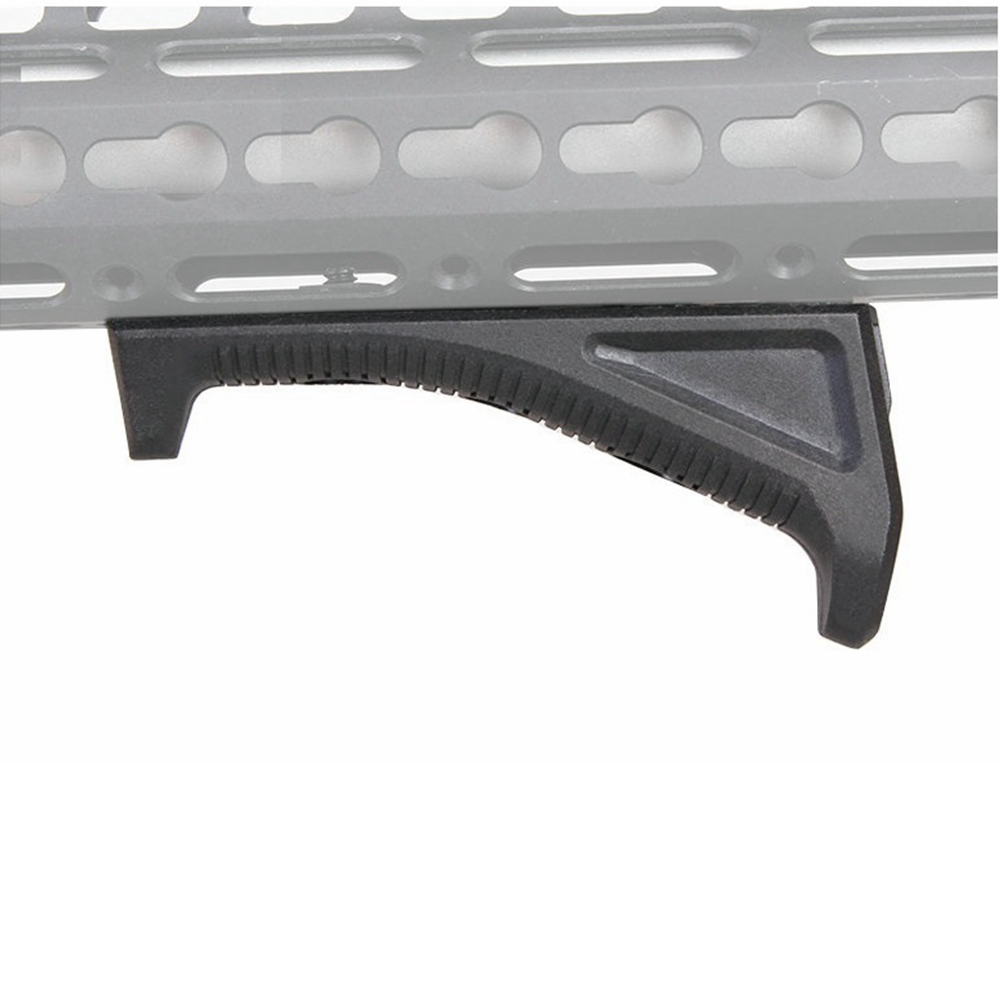 

BLACK Tactical M-LOK Angled Forward Grip Forend Foregrip Hand Stop for MLOK System
