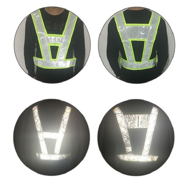 

2pc/set Brand New Outdoor Night Yellow Reflective Safety Vest Clothes Lime High Visibility Reflective clothes for Cycling Running