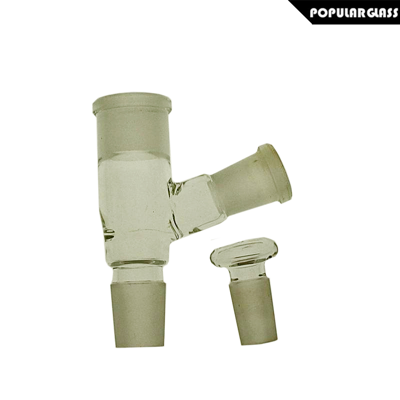 

18/18mm Glass Adapter With 14mm Carb Hookahs adpters smoking pipe adapters oil rigs adapters Male/Female joint 18.8mm PG5133