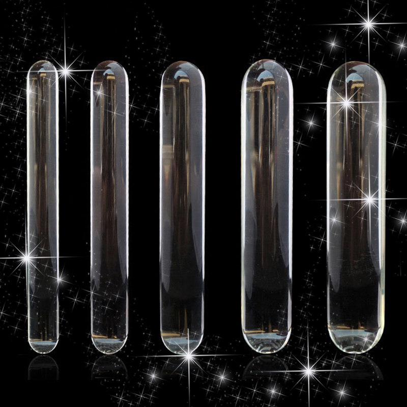 230mm Cylinder Glass Dildo Big Huge Large Glassware Penis Crystal Anal Plug Female Sex Toys for Women G spot Stimulator Pleasure Wand