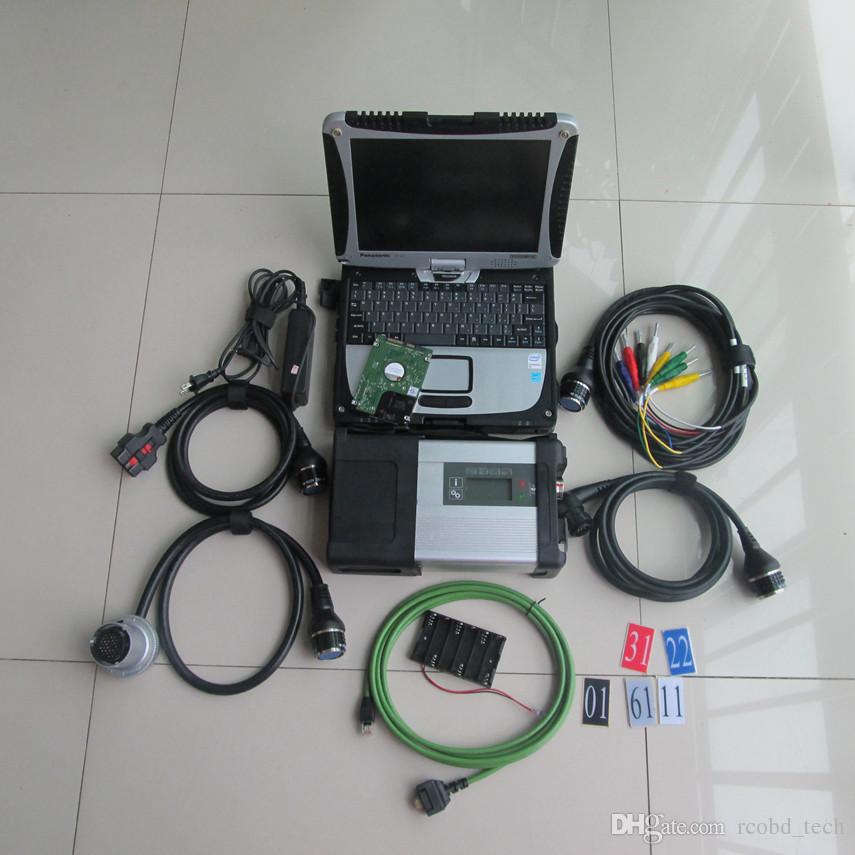 

MB Star C5 SD Connect Compact diagnosis tool V2022.03 hdd installed in CF19 Toughbook Laptop full kit
