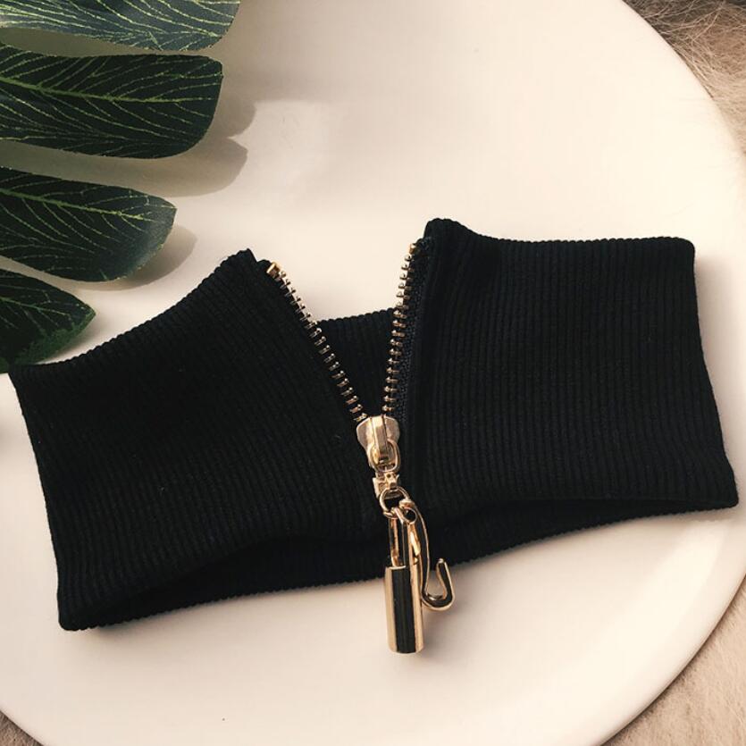 

jewelry choker necklace knitted elastic zipper wide choker for women simple wholesale choker hot fashion