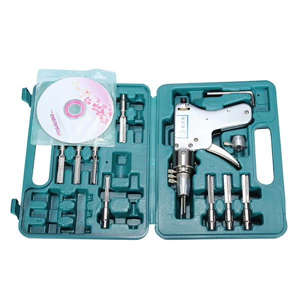 

Dimple Lock Bump Gun (aka. Dimple Pin Bump Key Gun Set) with 10 Pieces Universal Blades - Qualified Dimple Lock Bump Kit for SALE