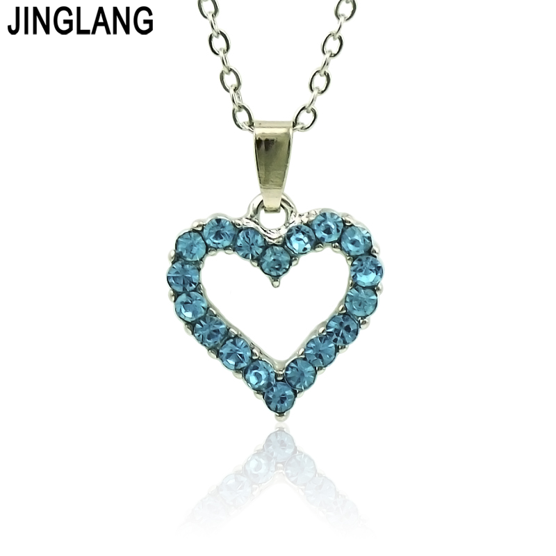 

JINGLANG Heart Shaped Friend Pendant for Necklace Romantic Fashion Jewelry Nice Mother's Day Gift