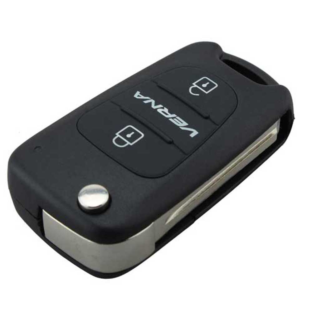 2Button Flip Remote Key Shell fit for Car HYUNDAI Verna Flip Remote Key Fob-image-415771684