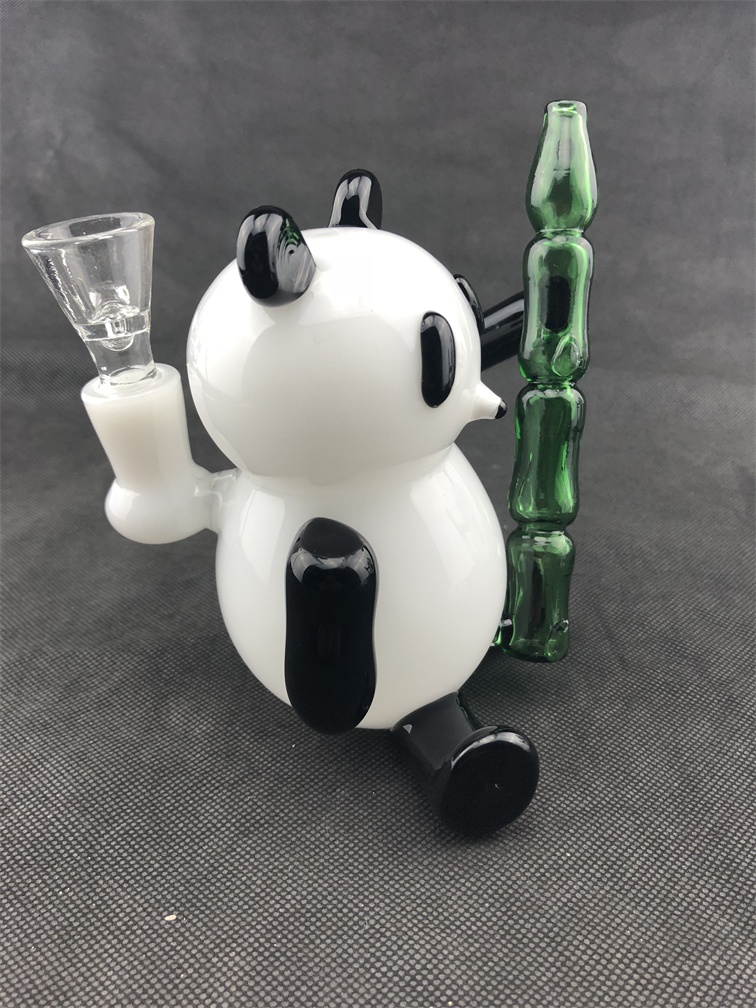 

smoking pipe Wholesale panda rig, custom glass bong Bowl for free transport.14mm