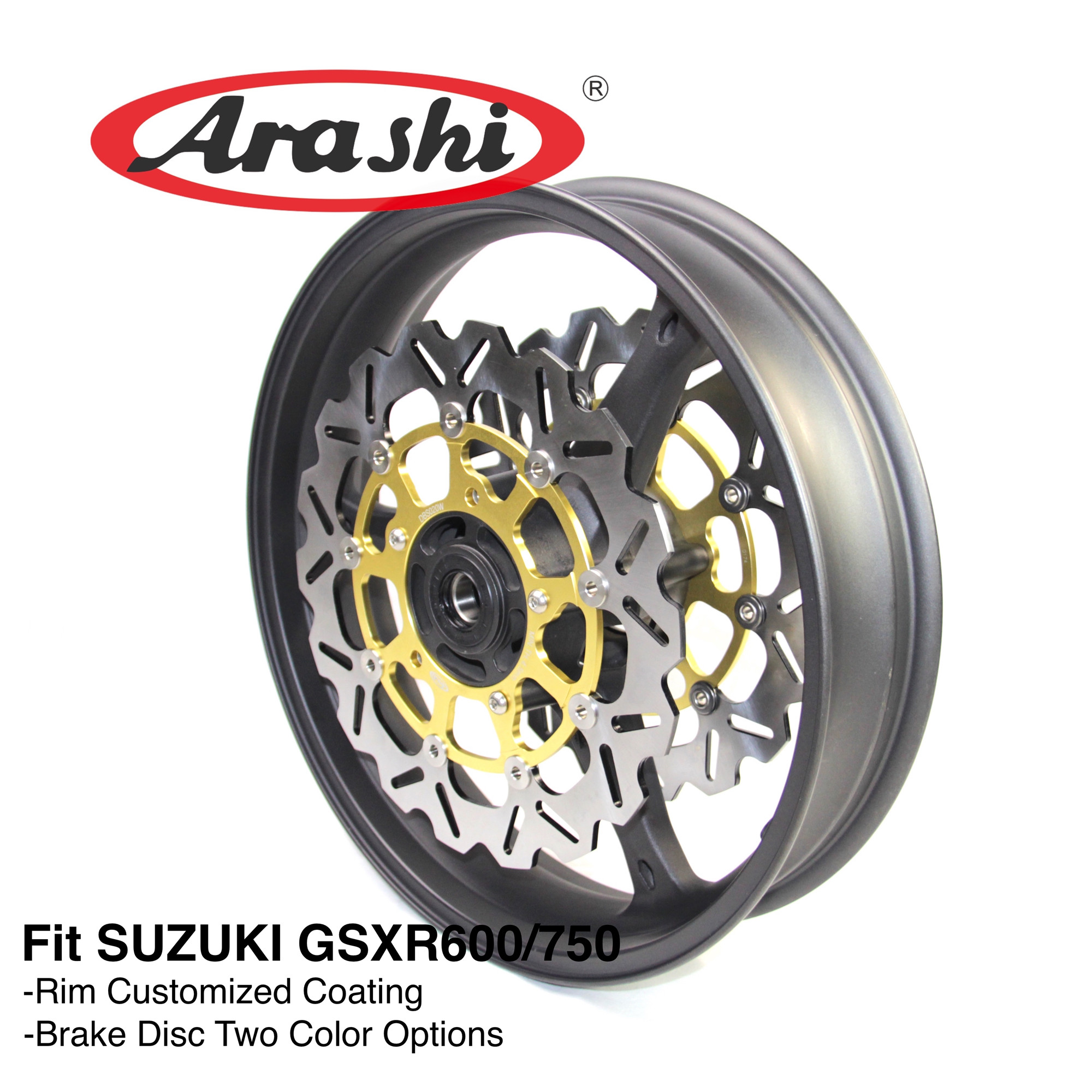

Arashi For Suzuki GSXR 600 750 2006 2007 Front Wheel Rim Brake Disc Disk Rotor Motorcycle Accessories GSX R GSX-R 1000 GSXR600 GSXR750