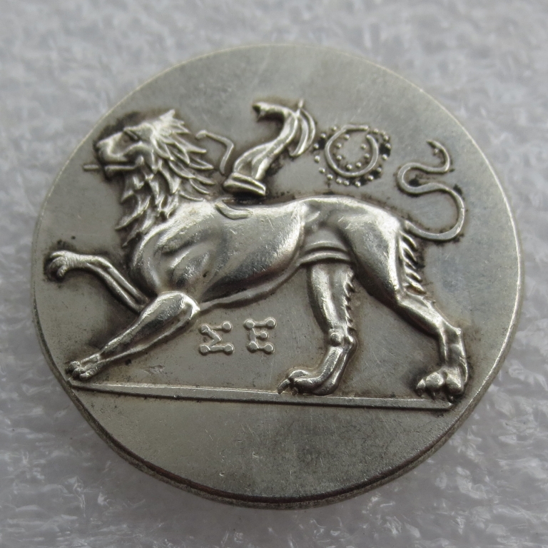 

G29 Chimera Dove Silver Plated Craft Greek Coin 400BC Copy Coin