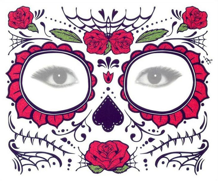 

Wholesale Disposable Eyeshadow Sticker Magic Eye Face Lace Style Waterproof Temporary Tattoo For Beauty Makup Stage Halloween Party