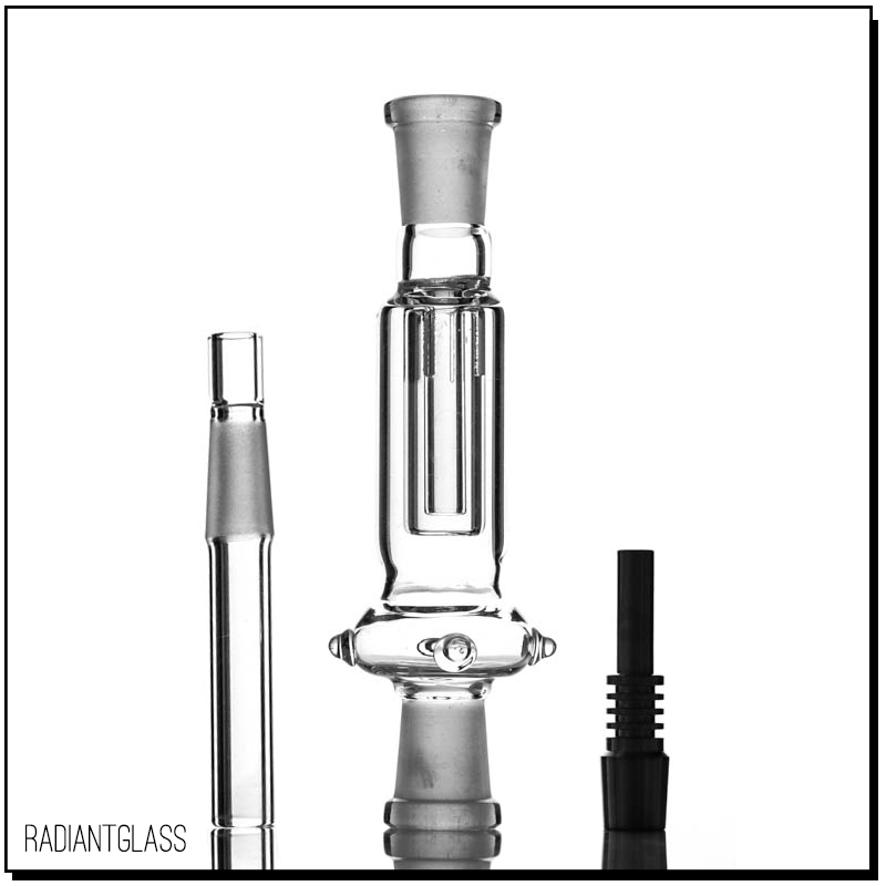 

Mini Nectar Collecter kit with Titanium Tip NC set three pieces oil rig high quality glass
