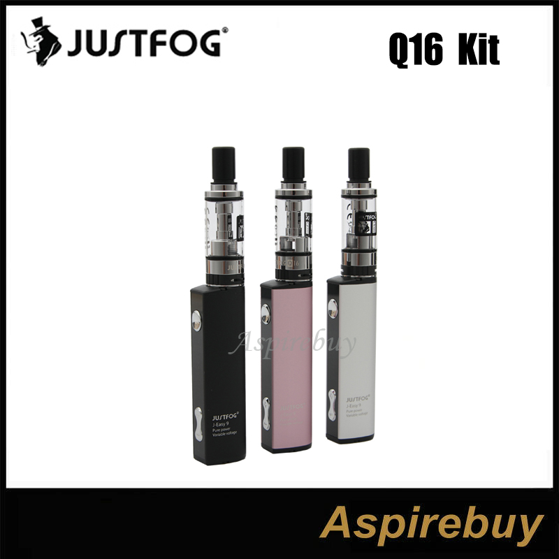 

100% Original Justfog Q16 Starter Kit 900mAh Battery E Cigarette Vape Pen with Authentic 2ml Atomizer 1.6ohm OCC Coil Justfog Kit, Multi