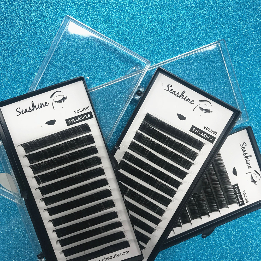 

Wholesale Price Premade Fans Classic Eyelashes Extension 1 Tray Russian Volume Fans Eyelash Customize Logo Lashes Free Shipping