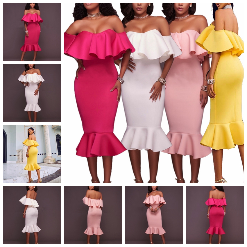 

European fashion solid color sexy wrist ruddle sleeveless mace ear dress white, pink, yellow, purple, black support mixed batch