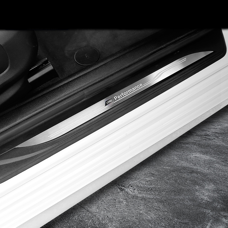 

Accessories Door Sill Scuff Plate Guards Car Door Sills Protector cover strips Stickers For BMW F10 F20 F30 F32 F34 E70 F25 F15 X1 X3 X5 X6