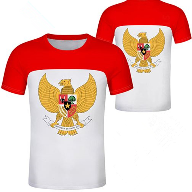 

INDONESIA t shirt diy free custom made name number idn t-shirt nation flag id country republic indonesian print photo 0 clothing, 1004