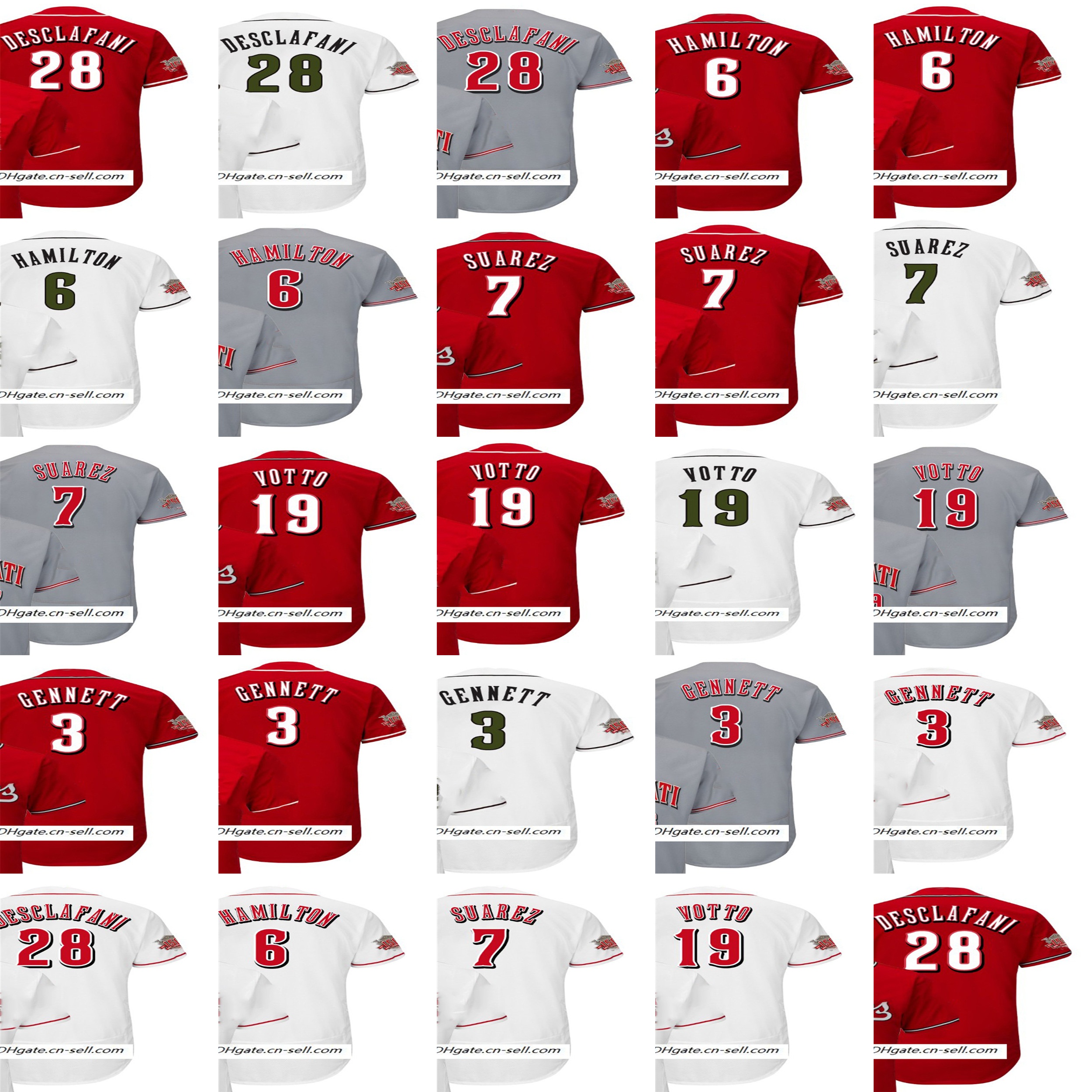 

Personalize 34 Homer Bailey Jesse Winker Peraza Luis Castillo 21 Lorenzen Raisel Iglesias Scott Schebler Baseball Jersey RED WHITE, As pic