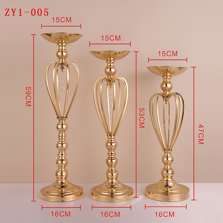 

New sliver/gold Trumpet Vase For Wedding Centerpiece, sliver flower stand Vase, wedding flower vase decoration