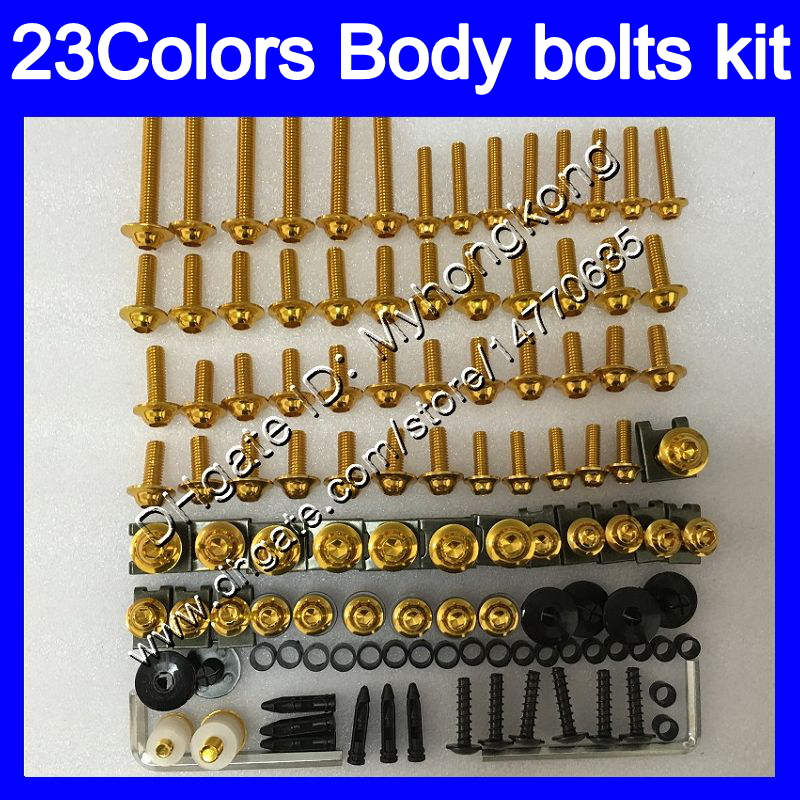 

Fairing bolts full screw kit For KAWASAKI ZX6R 98 99 00 01 ZX 6R ZX 6 R 98 99 ZX-6R 1998 1999 Body Nuts screws nut bolt kit 25Colors, No.2