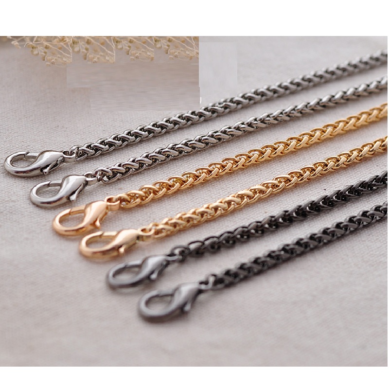 

120cm Quality Bag Strap belts women messenger Handbag Replacement Purse Bag metal straps Accessories Hardware bag Chain handle