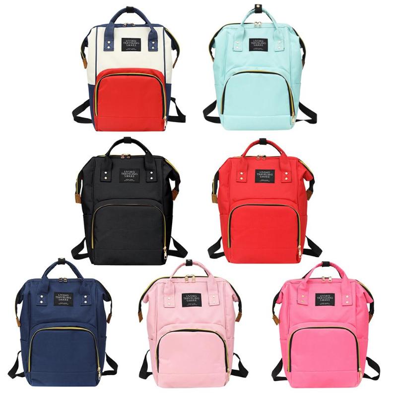 

New Mummy Backpack Zipper Large Capacity Travel Maternity Bag Diaper Baby Bag Multifunctional Nursing Backpack Baby Care