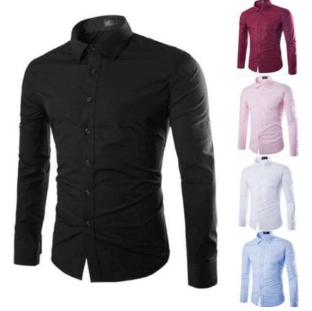 mens plain formal shirts