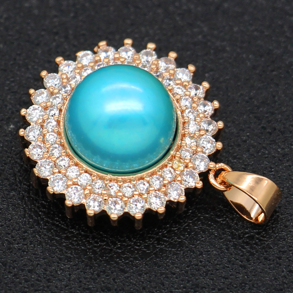 

DIY Pearl Necklace Jewelry Copper Pearl Pendant Stand Surprise Gift (no pearls, pearls are sold separately)