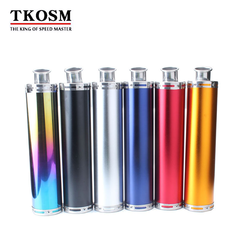 

TKOSM New Styling Universal Motorcycle Racing Stainless Steel Exhaust Muffler Silencer Pipe For Street Scooter