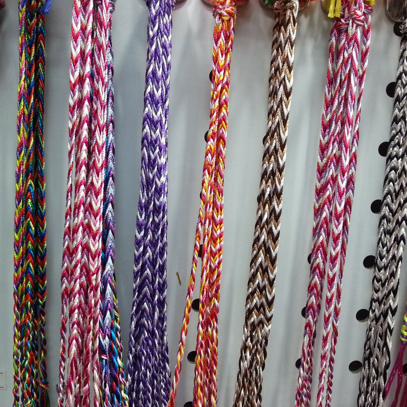 

Wholesale New Handmade Lucky Cord Braid colorful Rope Charm Bracelets String friendship Bracelet Party Gift For Best wishes