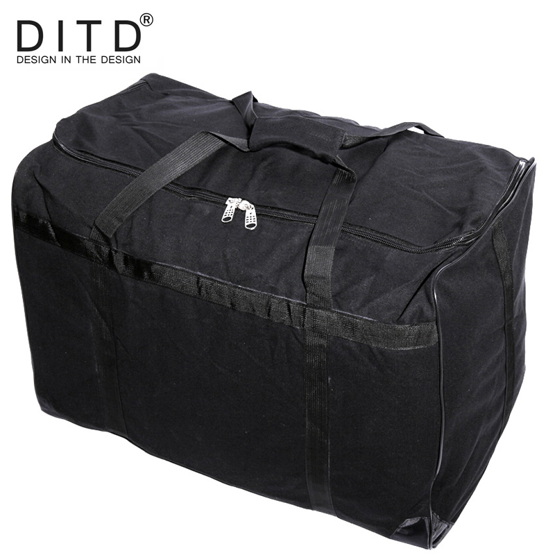 

40L Oversized Fashion Canvas Travel Tote Duffel Bag Men Large Capacity Shoulder Bags Satchel women Luggage Weekend Overnight Bag, Black