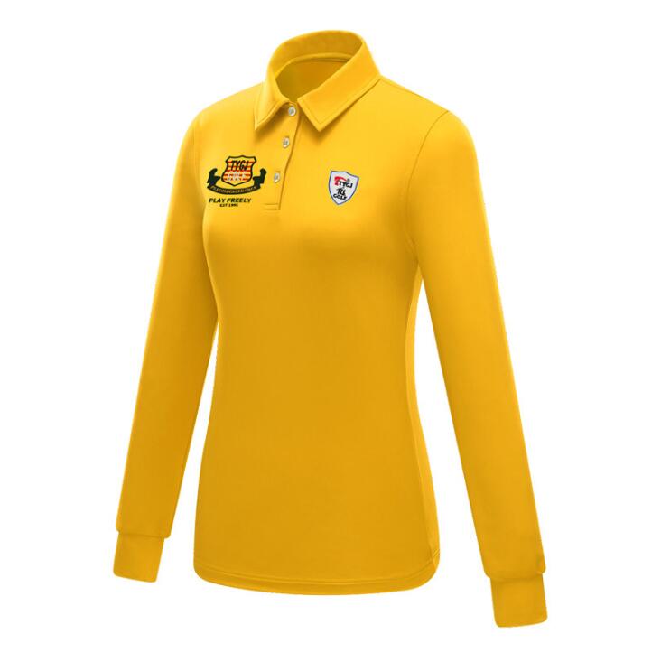 polo amarillo manga larga