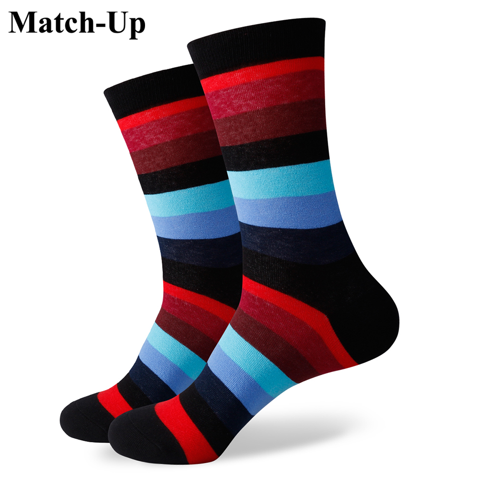 

2016 shipping for free,colorful stripe red black yellow new men colorful combed cotton socks 353