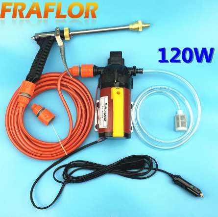 High Pressure 120W Car Wash 12V Car Wash Machine Portable Car washer With Pressure Switch Cigar Lighter Powered Factory Direct-image-417633874